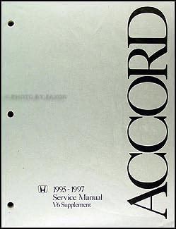 Full Download 1995 1997 Honda Accord V6 Repair Shop Manual Supplement Original 