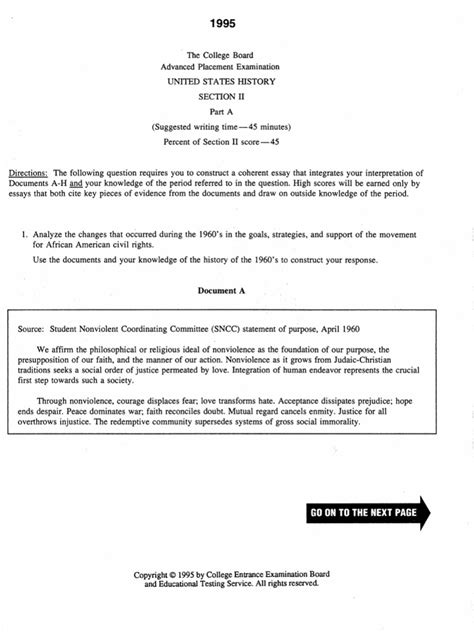 Full Download 1995 Dbq Civil Rights Document A 