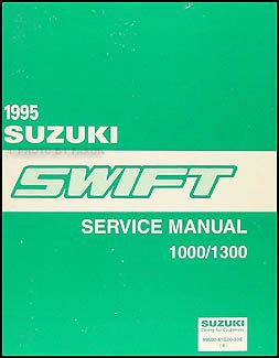 Read 1995 Suzuki Swift 1000 1300 Service Shop Manual Set 95 Factory Service Manual And The Supplementary Service Manual For Abs 