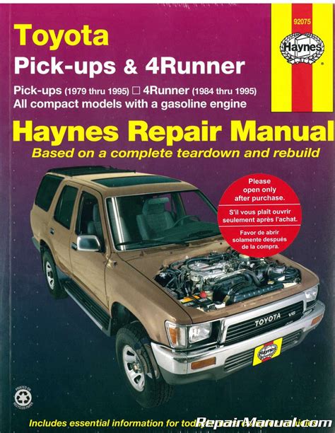 Full Download 1995 Toyota 4Runner Owners Manual 
