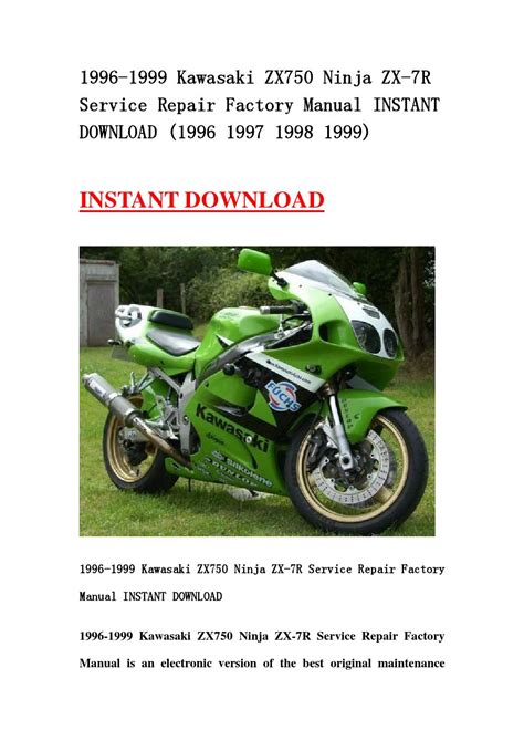 1996 1999 kawasaki zx750 ninja zx 7r service repair manual 96 97 98 99. - Ducati 350 scrambler 1968 service repair manual.