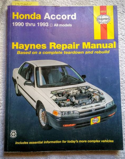 1996 2001 honda accord repair manual. - Barber colman network 8000 operating manual.