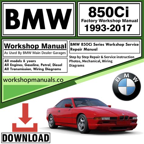1996 bmw 850ci service and repair manual. - El arte de medrar manual del trepador.