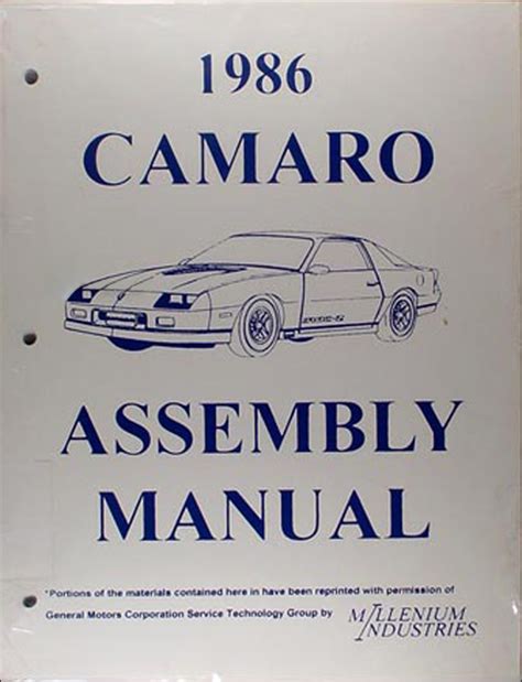 1996 camaro z28 factory assembly manual reprint. - Musikmarkt. branchenhandbuch, 23. jahrgang 2004 - corrections.