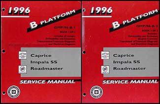 1996 caprice impala ss roadmaster repair shop manual original set of 2. - 2002 kawasaki jet ski 1200 stx r service manual used.
