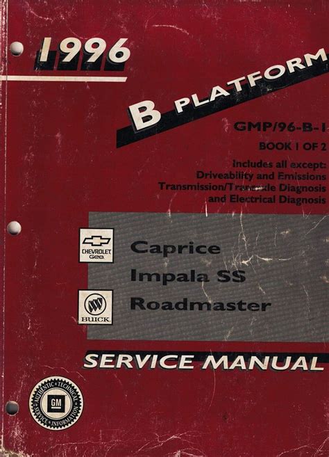 1996 chevy caprice impala ss buick roadmaster service shop repair manual set 2 volume set. - Los escarabajos vuelan al atardecer/ the beetles fly at dusk.