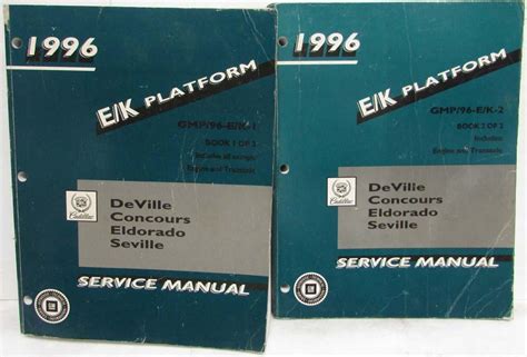 1996 deville concours eldorado seville repair shop manual original set of 2. - Die neueren sprachen: zeitschrift für forschung, unterricht und kontadtstudium auf dem ....
