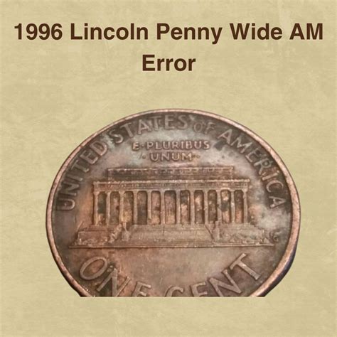 1996 penny error list.  Their larger number makes these coins Welcome to ...