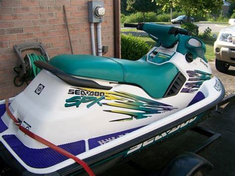 1996 SeaDoo SPX 5877. The 1996, SPX 5877 is a 8.33 foot personal watercraft boat. The weight of the boat is 411 lbs. which does not include passengers, aftermarket boating accessories, or fuel. While this personal watercraft does have a hull made of fiberglass, it is beneficial to keep the boat clean and dry by covering it properly while not in .... 