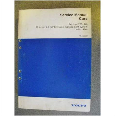 1996 volvo 850 motronic 44 mfi engine management system service manual oem 96. - Diagram for 1991 sea doo manual lift.