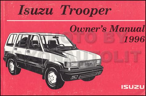 Download 1996 Isuzu Trooper Owners Manual Fixya 