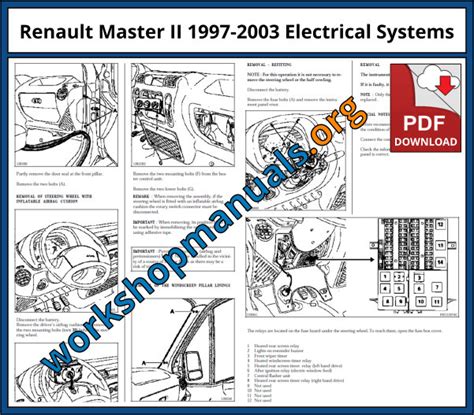 1997 2003 Renault Master Electrical Wiring Diagram Ewd Manual En Fr De Ru Best