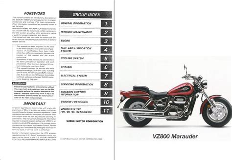 1997 2003 suzuki marauder vz800 manuale di servizio. - Repair manual hyundai excel 90 94.