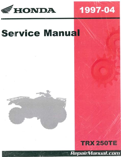 1997 2004 honda fourtrax recon trx250te tm service manual. - Manuale di installazione lavastoviglie bosch 500.