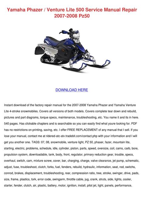 1997 2010 yamaha phazer snowmobile service manual. - Toyota navigation system owner 39 s manual download.