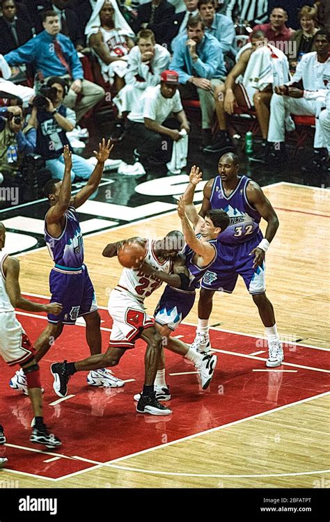 1997 NBA Finals Game 6: Jazz vs Bulls, June 13, 1997 Basketball …