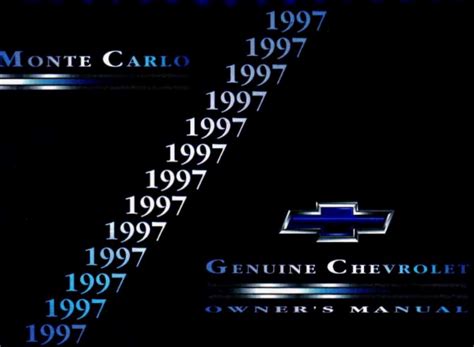 1997 chevy chevrolet monte carlo owners manual. - Wo schlägt das herz von europa?.
