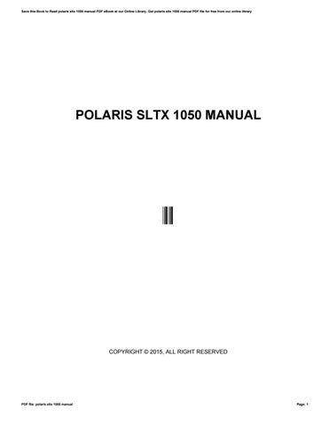 1997 polaris sltx 1050 owners manual. - Comedia la famosa de los guanches de tenerife y conquista de canaria.
