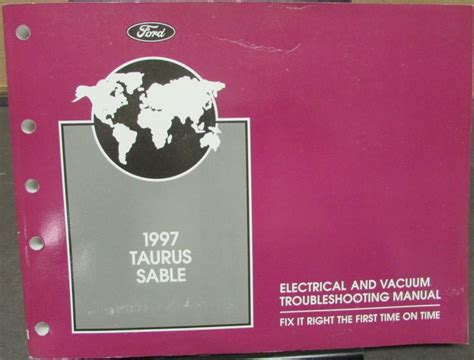 1997 taurus sable electrical and vacuum troubleshooting manual. - Noticia de las academias literarias, artísticas y cientificas de los siglos xvii y xviii..