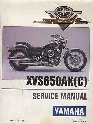 1997 yamaha xvs650ak c manuale di servizio. - Tal cual fue tomás garrido canabal.