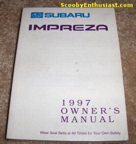 Download 1997 Subaru Impreza Owners Manual 