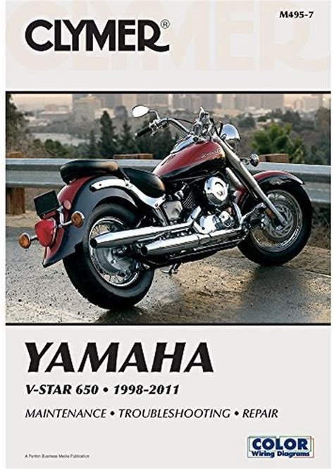 1998 2011 clymer yamaha motorcycle v star 650 service manual m495 7 free ship. - Differential equations nagle saff snider solutions manual.