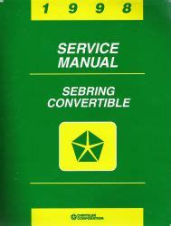 1998 chrysler sebring convertible service manual set 98 body and powertrain diagnostics procedures manuals. - Kubota b1710 b2110 b2410 b2710 tractor workshop service repair manual.