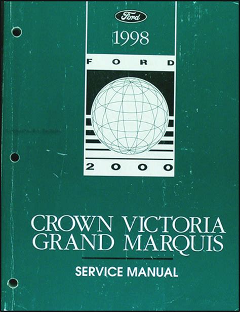 1998 crown victoria grand marquis service manual complete set. - Workbooklab manual answer key for temas spanish for the global community.
