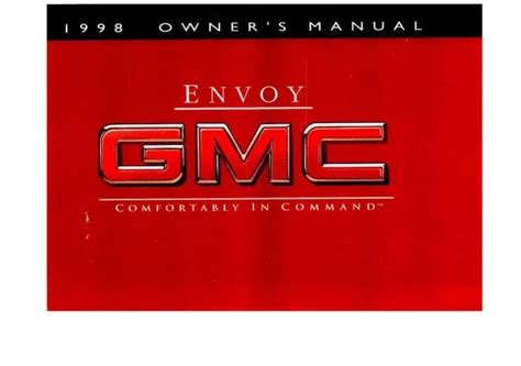 1998 gmc envoy owners manual manuals technical. - Begriff der tradition bei karl rahner.