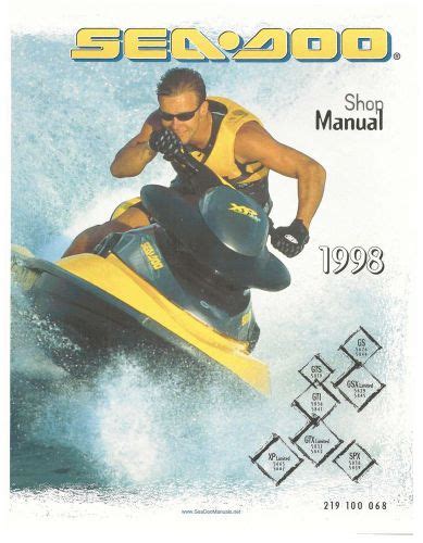 1998 seadoo gs gts gsx gti gtx limited spx xp limited jet ski service manual. - U s army tactics field manual.