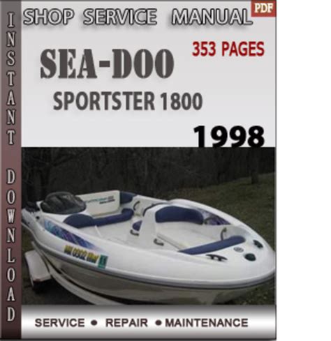 1998 seadoo sportster 1800 repair manual. - Manuale materiali compositi volume 1 compositi.