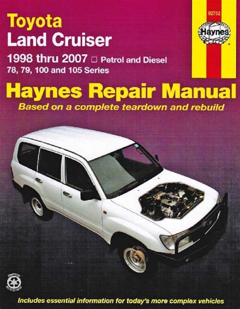 1998 toyota land cruiser repair manuals uzj100 series 2 volume set. - Manuale di parti leggere per land rover.