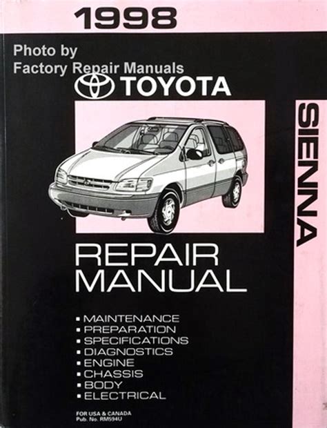 1998 toyota sienna repair manual pd. - Vorarbeit zu einer geschichte unserer sippe.