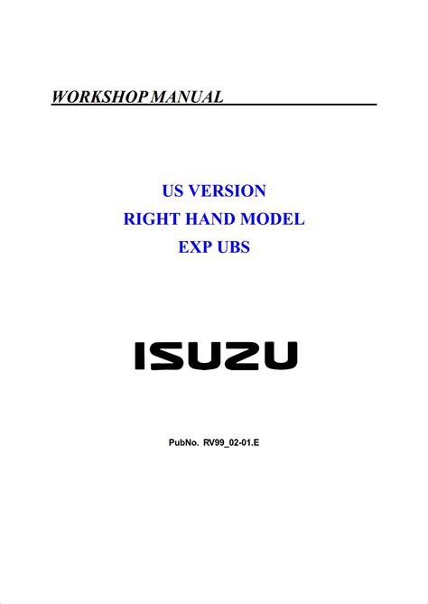 Download 1998 2002 Isuzu Trooper Free Serviceworkshop Manual And Troubleshooting Guide 