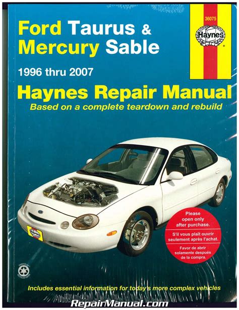 Read 1998 Mercury Sable Repair Manual 