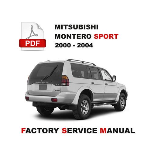 1999 2002 mitsubishi montero sport service repair manual. - Aprilia sr50 workshop service repair manual.
