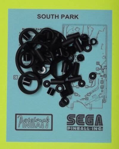 1999 Sega South Park pinball rubber ring kit #4581201058