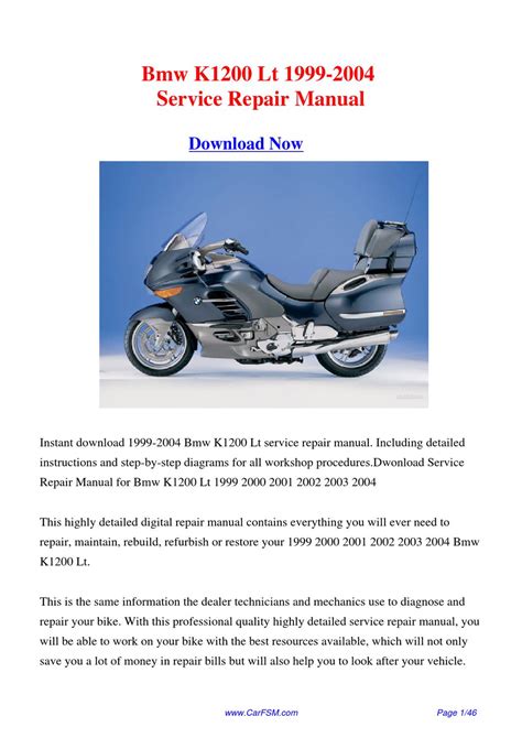 1999 bmw k1200lt workshop repair manual. - Honda xr350r service manual repair 1985 xr350.