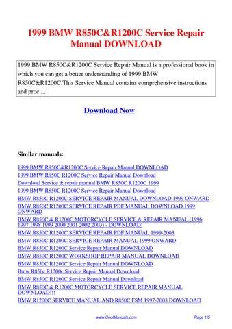 1999 bmw r850c r1200c service repair manual. - Sullair series 12 16 40 50 60 75 hp 24kt rotary screw air compressor operators manual.