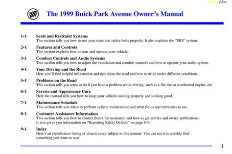 1999 buick park avenue owners manual. - Polytechnic first year lab physics manual.