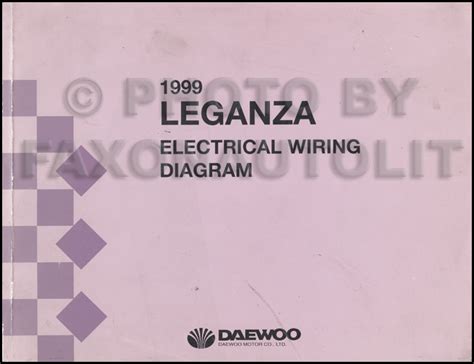 1999 daewoo leganza electrical wiring diagram service repair shop manual oem 99. - Intitle index of service manual harley.