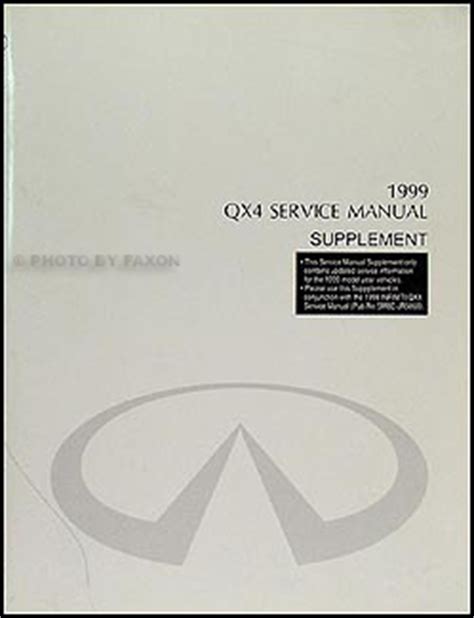 1999 infiniti qx4 repair shop manual supplement original. - Briggs and stratton repair manual 40777 throttle.