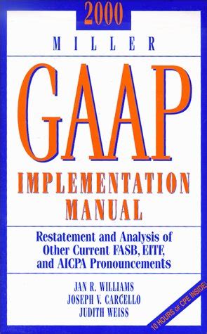 1999 miller gaap implementation manual restatement and analysis of other current fasb and aicpa pronouncements. - Nicet level 1 fire alarm study guide.