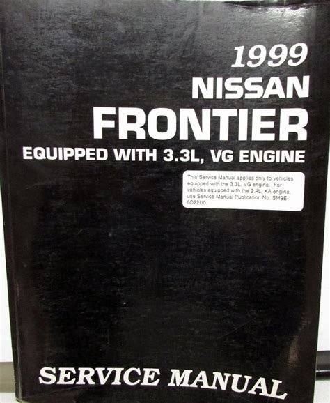 1999 nissan frontier repair shop manual 33l vg engine original. - Bmw e90 manual gearbox oil change.