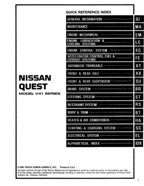 1999 nissan quest service repair manual 99. - Polaris trail blazer 250 400 2003 factory service manual.