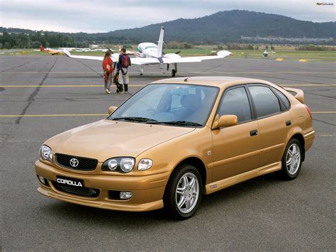 1.3i 16V SE Liftback 5d. Available new from: January 1999 - April 1999. Scroll down for the full details of the Toyota Corolla Hatchback 1997 right here. On this page, you will find all the key specs for the Corolla Hatchback from overall fuel efficiency in MPG and its top speed in MPH, to running costs, dimensions, data and lots more.. 