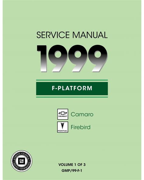 Read 1999 Camaro Service Manual 