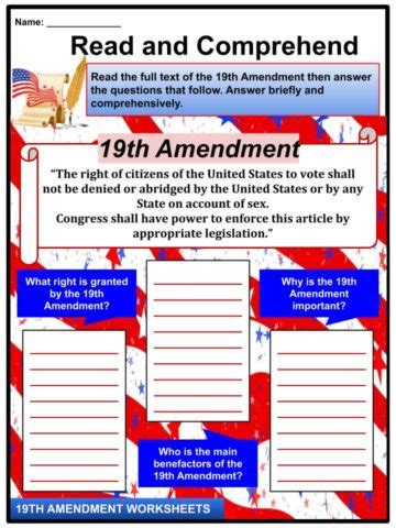 19th Amendment Facts, Worksheets & Declaration of - wintechmobiles.com