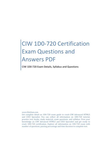 1D0-720 Exam Fragen