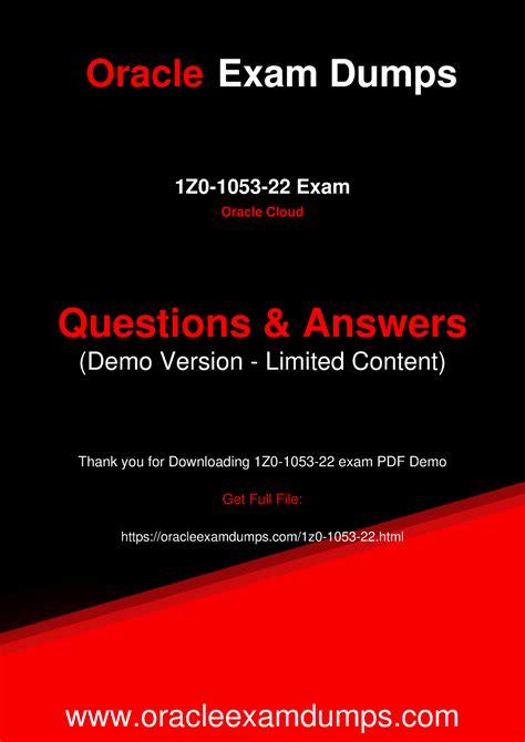 1Z0-1053-21 PDF Demo